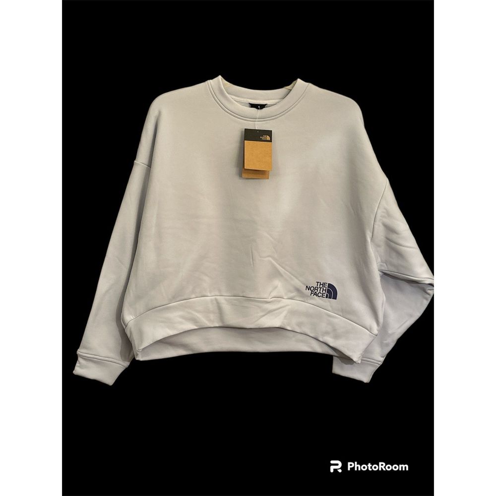 NWT Women's The North Face Dusty Periwinkle W HRZN FLC Oversized Crew XL